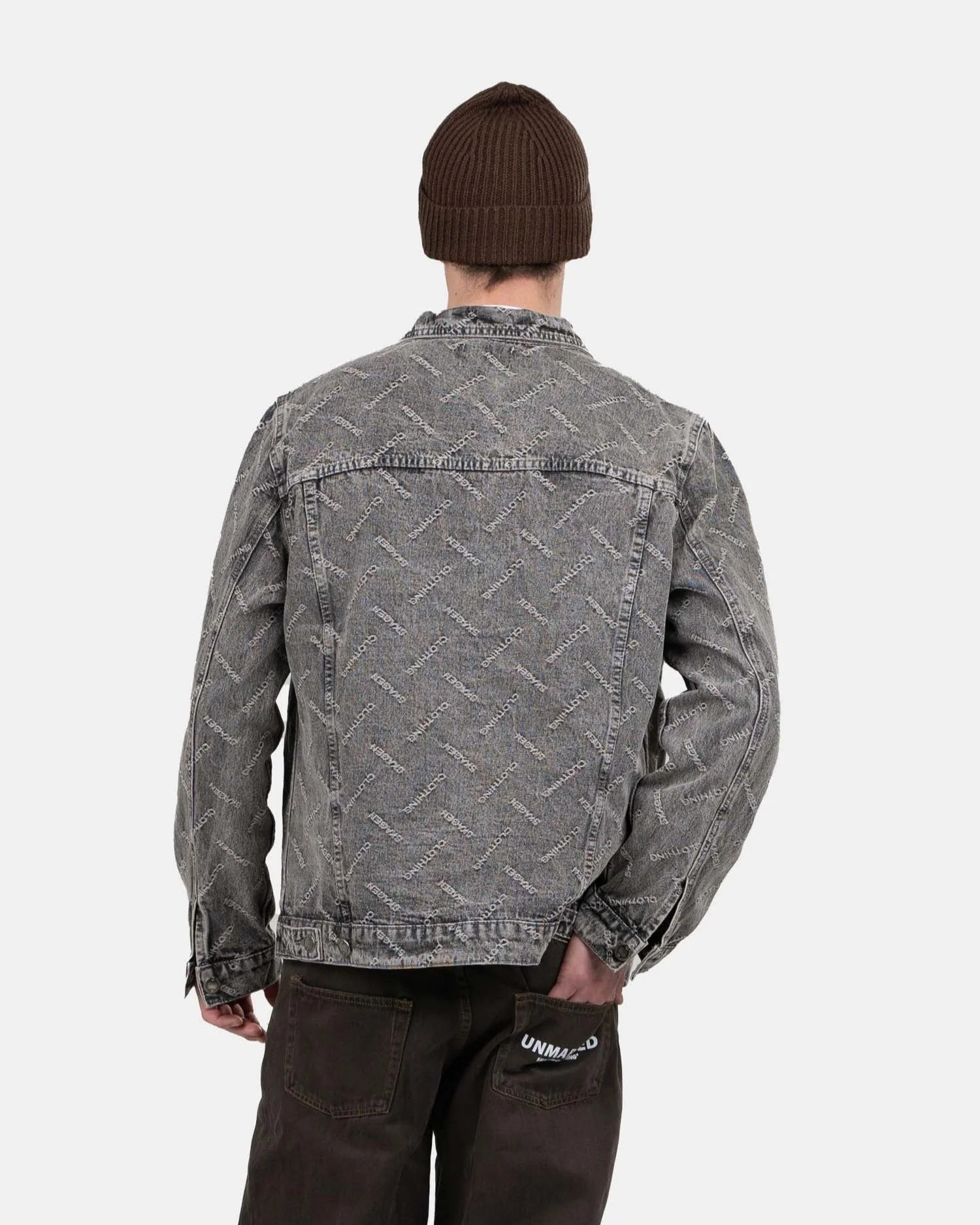 Monogram denim jacket washed gray - Image 7