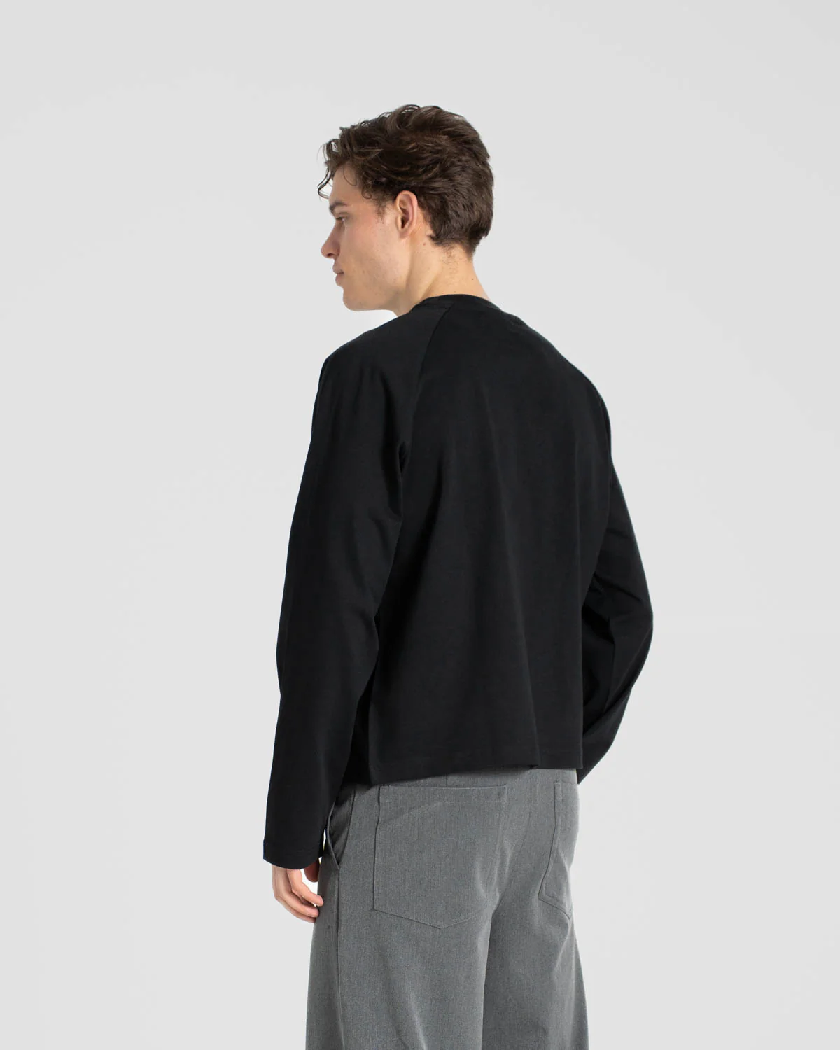 Raglan Longsleeve T-shirt Black - Image 5