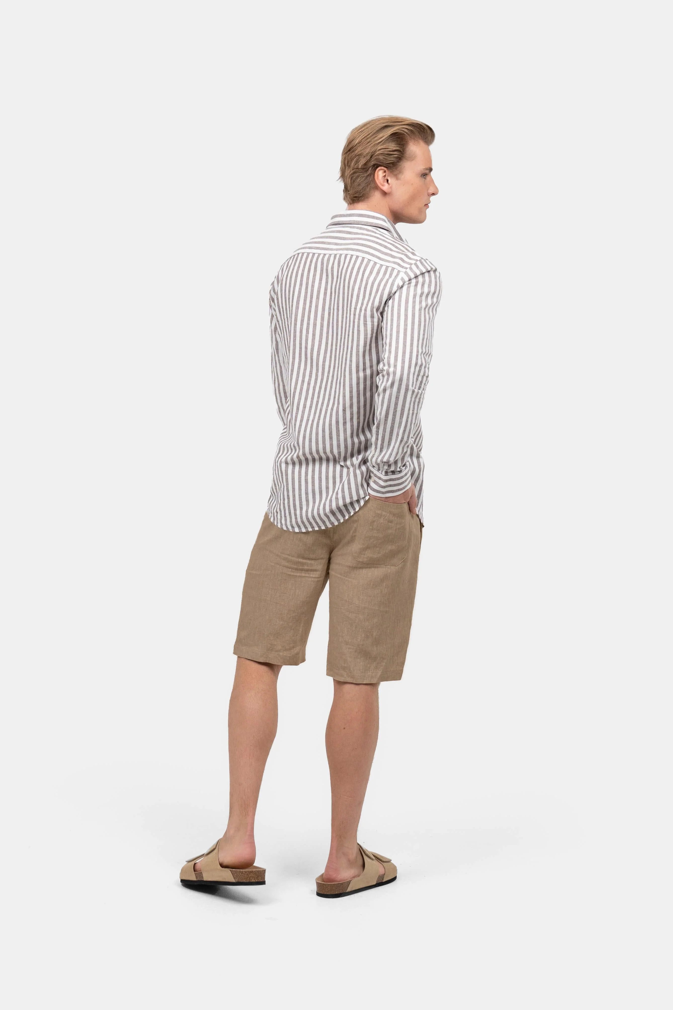 Second hand Hørshorts Mokka - M - Image 3